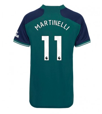 Arsenal Gabriel Martinelli #11 Tercera Equipación Mujer 2023-24 Manga Corta